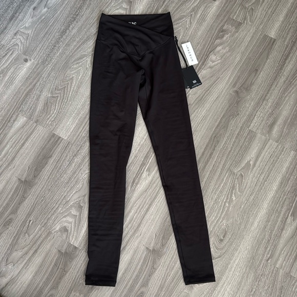 PACSUN PAC WHISPER Black Active Crossover Yoga Pants - Picture 4 of 8